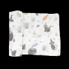 Cotton Muslin Swaddle Blanket - Cats and Cauldrons
