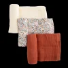 Cotton Muslin Swaddle Blanket 3 Pack - Pressed Petals