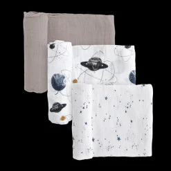 Cotton Muslin Swaddle Blanket 3 Pack - Planetary 2