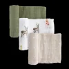 Cotton Muslin Swaddle Blanket 3 Pack - Oh Deer 2