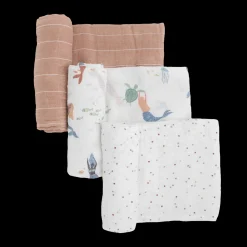 Cotton Muslin Swaddle Blanket 3 Pack - Mermaids