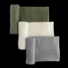 Cotton Muslin Swaddle Blanket 3 Pack - Fern