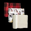 Cotton Muslin Swaddle Blanket 3 Pack - Woof