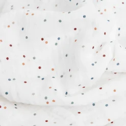 Cotton Muslin Swaddle Blanket - Dots