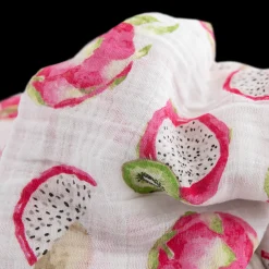 Cotton Muslin Swaddle Blanket - Pitaya