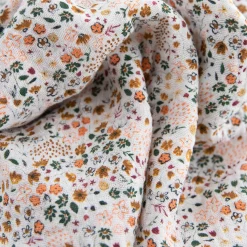Cotton Muslin Swaddle Blanket - Pressed Petals