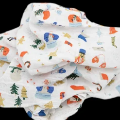 Cotton Muslin Swaddle Blanket - Christmas Time