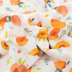 Cotton Muslin Swaddle Blanket 3 Pack - Georgia Peach 2