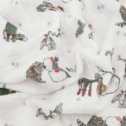 Cotton Muslin Swaddle Blanket 3 Pack - Snow Day
