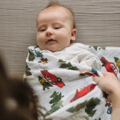 Cotton Muslin Swaddle Blanket 3 Pack - Holiday Haul