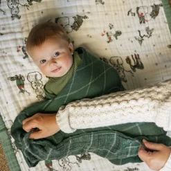 Cotton Muslin Swaddle Blanket 3 Pack - Snow Day