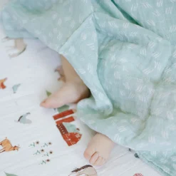 Cotton Muslin Swaddle Blanket 3 Pack - Farmyard