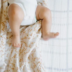 Cotton Muslin Swaddle Blanket 3 Pack - Garden Bees