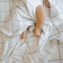 Cotton Muslin Swaddle Blanket 3 Pack - Garden Bees