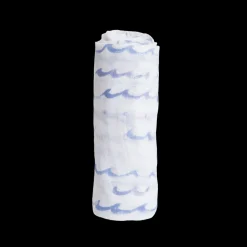 Cotton Muslin Swaddle Blanket - High Tide