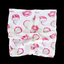 Cotton Muslin Swaddle Blanket - Pitaya