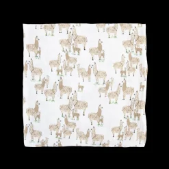Cotton Muslin Swaddle Blanket - Llama Llama