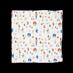 Cotton Muslin Swaddle Blanket - Christmas Time