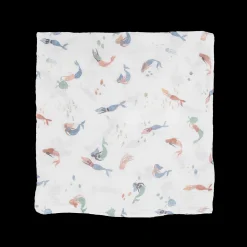 Cotton Muslin Swaddle Blanket 3 Pack - Mermaids