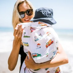Cotton Muslin Swaddle Blanket - Food Truck