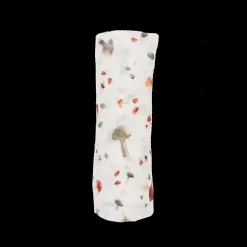 Cotton Muslin Swaddle Blanket - Mushrooms