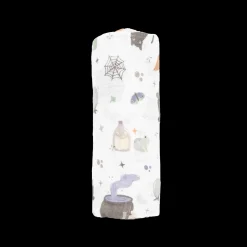 Cotton Muslin Swaddle Blanket - Cats and Cauldrons