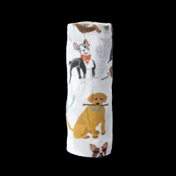Cotton Muslin Swaddle Blanket - Woof