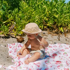 Cotton Muslin Swaddle Blanket - Pitaya