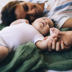 Cotton Muslin Swaddle Blanket - Fern