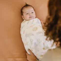 Cotton Muslin Swaddle Blanket - Desert Night