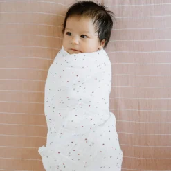 Cotton Muslin Swaddle Blanket - Dots