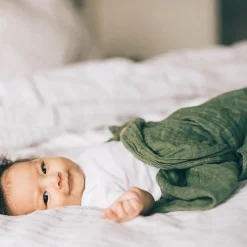 Cotton Muslin Swaddle Blanket - Fern