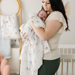 Cotton Muslin Swaddle Blanket - Party Animals