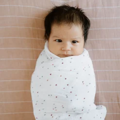 Cotton Muslin Swaddle Blanket - Dots