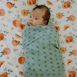 Cotton Muslin Swaddle Blanket - Wallflower
