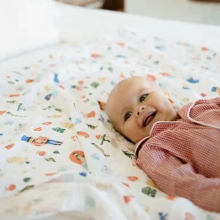 Cotton Muslin Swaddle Blanket - Christmas Time