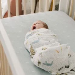 Cotton Muslin Swaddle Blanket - Party Animals