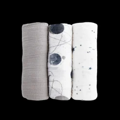 Cotton Muslin Swaddle Blanket 3 Pack - Planetary 2