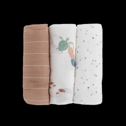 Cotton Muslin Swaddle Blanket 3 Pack - Mermaids