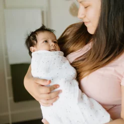 Cotton Muslin Swaddle Blanket - Dots