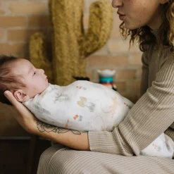 Cotton Muslin Swaddle Blanket - Desert Night