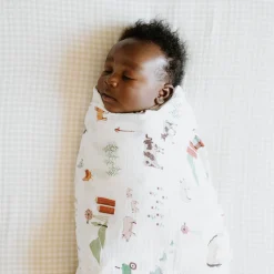 Cotton Muslin Swaddle Blanket 3 Pack - Farmyard