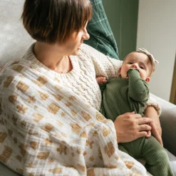 Cotton Muslin Swaddle Blanket 3 Pack - Snow Day