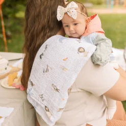 Cotton Muslin Swaddle Blanket - Party Animals