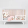 Cotton Muslin Toddler Bedding 3 Piece Set - Watercolor Roses Grande