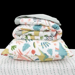 Cotton Muslin Toddler Bedding 3 Piece Set - Boho Dino