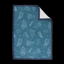 Cotton Muslin Toddler Bedding 3 Piece Set - Blast Off