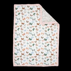 Cotton Muslin Toddler Comforter - Butterflies