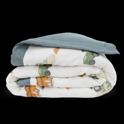 Cotton Muslin Toddler Comforter - Work Trucks