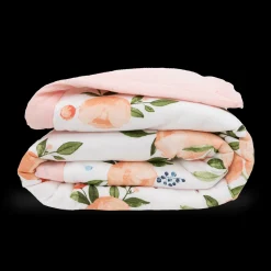 Cotton Muslin Toddler Comforter - Watercolor Roses Grande